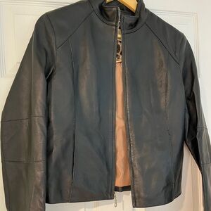 New Wilsons Leather Black Women's S Zip-Front Leather Moto Jacket beautiful